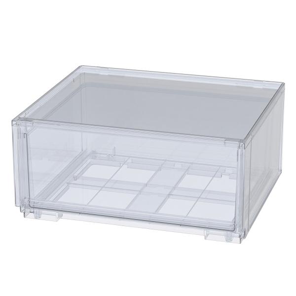 組合せ可能な収納ケース 透明 (幅52cm×高さ24cm NS5224) ニトリ