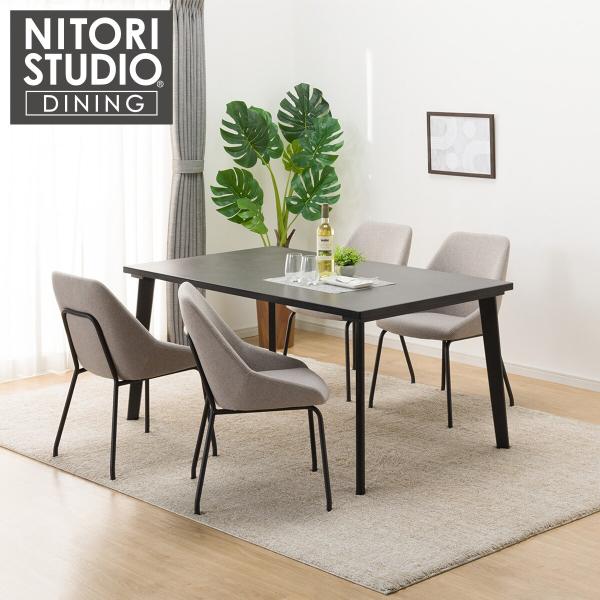 ニトリ ダイニングテーブル5点セット(NコレクションT-12 150BK ニトリ ダイニングテーブル5点セット(NコレクションT-12 150BK