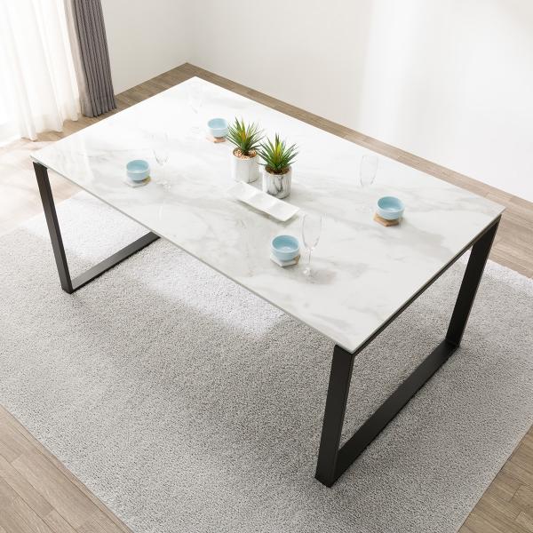 ニトリ　セラミックダイニングテーブル ニトリ セラミックダイニングテーブル(セーラル150/90 WH/BK) : ニトリ