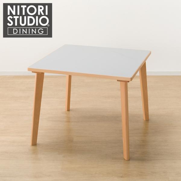 ニトリ　テーブル ニトリ セラミックトップテーブル(NコレクションT-12 90A NA/WH