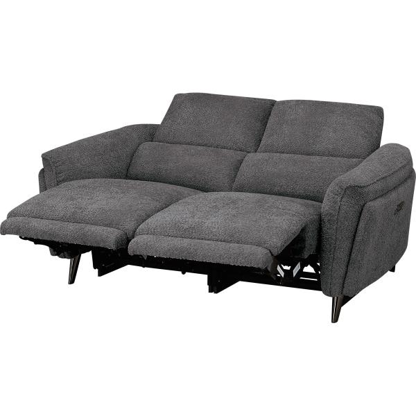 ニトリ 2人掛け布張り 両電動リクライニングソファ(LS02 SUG DGY