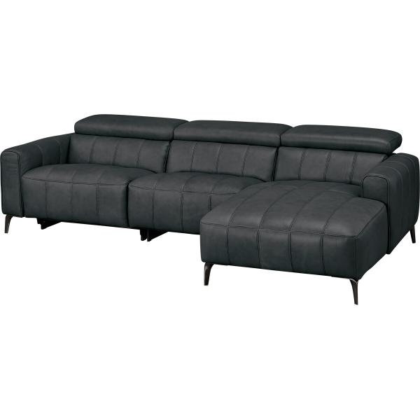 カウチソファ(LS05 革 SK)　ニトリ　使用期間1ヶ月ほどだが座面に座りあと カウチソファ(LS05 革 LC SK GY) ニトリ : ニトリ Yahoo!店 - 通販