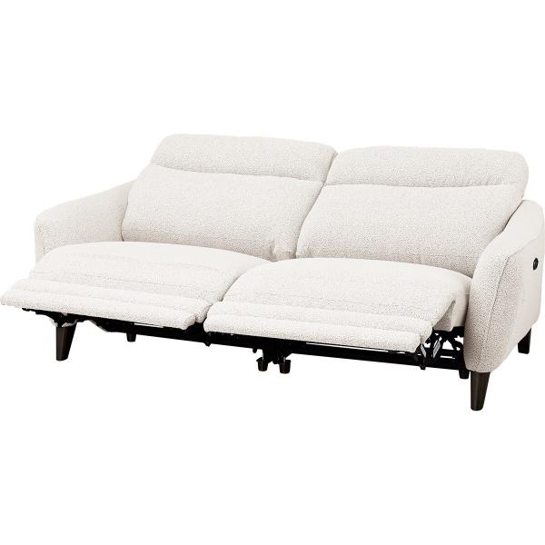 3人掛け布張り両電動リクライニングソファ(LS06 TER WH) ニトリ