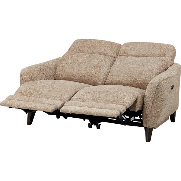 ニトリ　2人掛け電動布張りリクライニングソファ 2人掛け布張り両電動リクライニングソファ(LS06 SUG BE) ニトリ