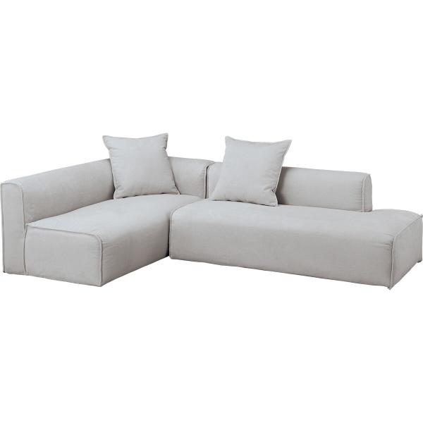 ニトリ 布張りコーナーソファカウチセット(SF01 LGY) : ニトリ