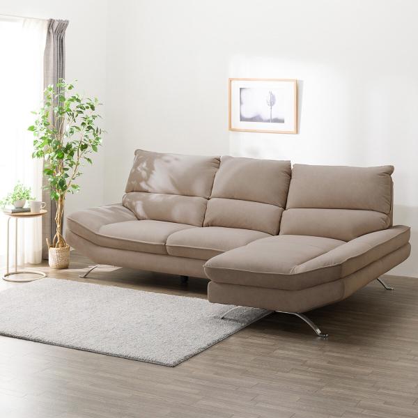 ニトリ（NITORI） 布張りカウチソファ(FR03 LC BR) : ニトリ Yahoo!店