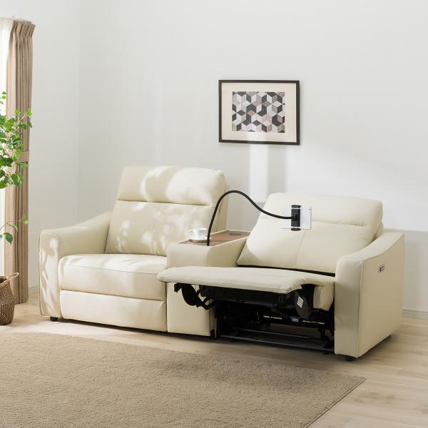 ニトリ 2人掛けワイド電動リクライニングソファ＋ユニット