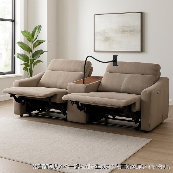 ニトリ（NITORI） 2人掛けワイド布張り電動リクライニングソファ＋