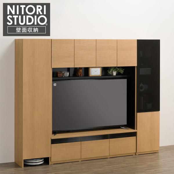 ニトリ（NITORI） ハイテレビボード3点セット(UF01 150/ガラスドア