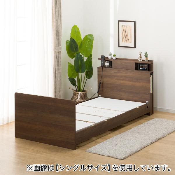 【美品】【ニトリ】ベッドフレーム セミダブル ミドルブラウン 楽天市場】セミダブルベッドフレーム (EB-002 LEG/LOW) ニトリ