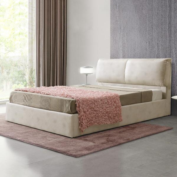 ニトリ（NITORI） ダブル 触り心地のよいレザー調ベッドフレーム (IV