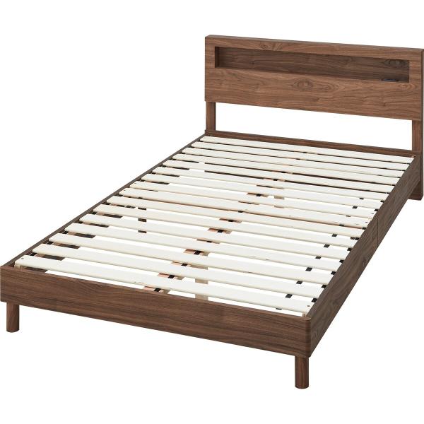 ニトリ（NITORI） セミダブルベッドフレーム(ヘンリック 棚