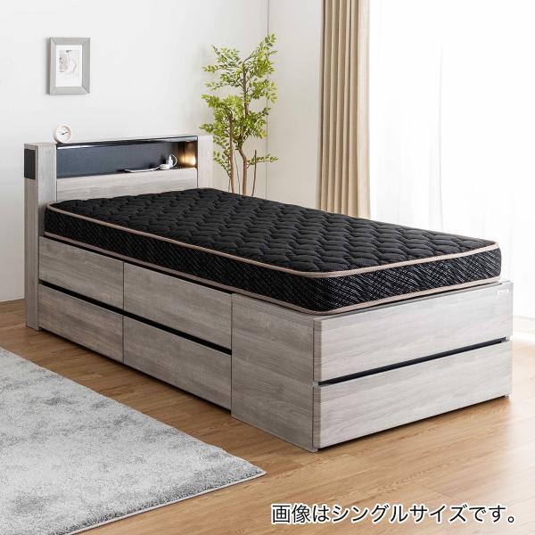 ニトリ セミダブル 収納付きベッドフレーム (フットボックスタイプ