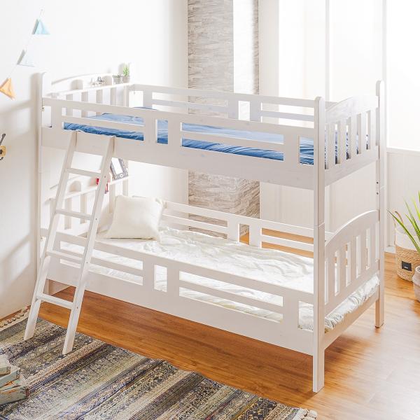 ニトリ木製　二段ベッド ニトリ ベッド 頑丈2段ベッド シングルサイズ 木製 (TN01 WW/OR)2口