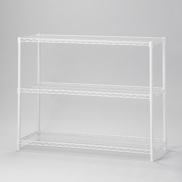 ニトリ（NITORI） スチールラック(KJ25 幅120cm 3段 ホワイト