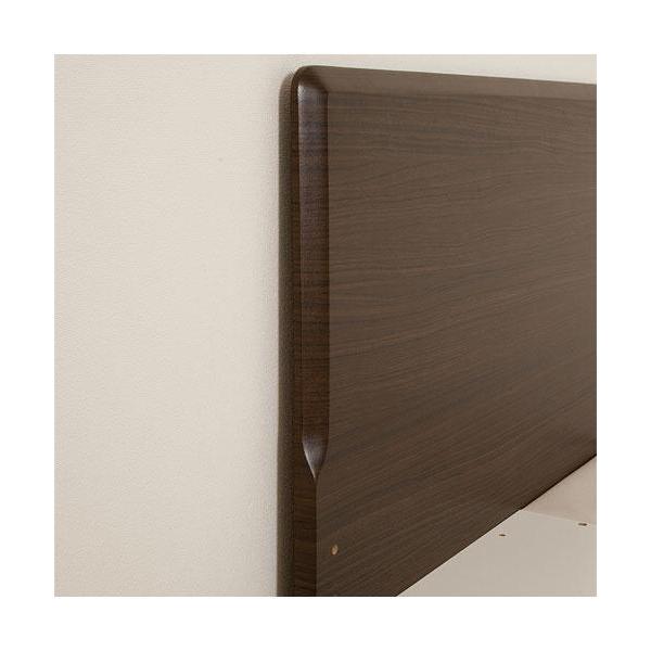 【配送員設置】 ニトリ 【5年保証】 浅型引出し付きダブルフレーム (メリッサ3 H85DBR アサヒキ25)