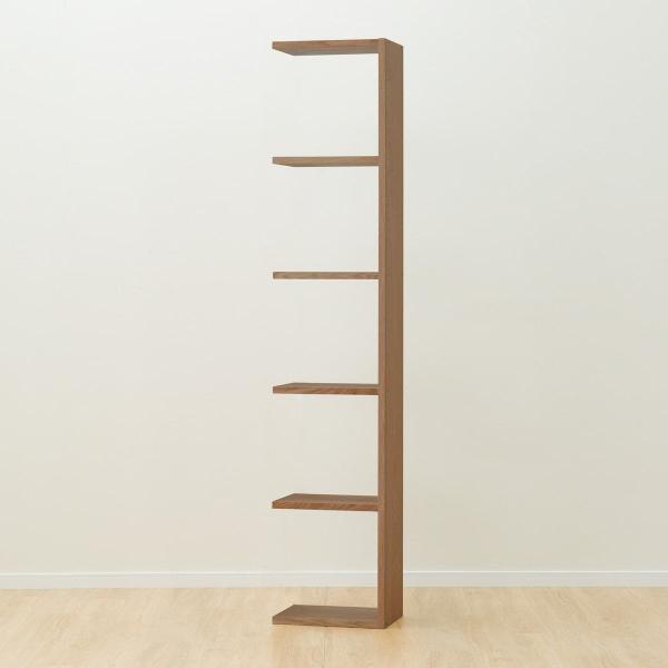 ニトリ　5段オープンシェルフ 黒 METAL & WOOD】高耐荷重 シェルフ5段 幅81cm (ブラック