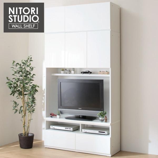 美しい光沢の壁面収納シリーズ ポルテ Tvボード1 ウワオキセット ニトリ 配送員設置 5年保証 ニトリ Yahoo 店 通販 Yahoo ショッピング