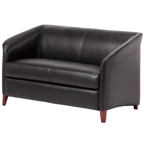 ニトリ（NITORI） 2人掛け合皮ソファ(アビー LS925B BK)ニトリ