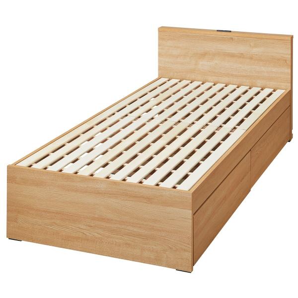 木製シングルベッド(OD-J01 引出し付き NA) ニトリ : ニトリ Yahoo!店