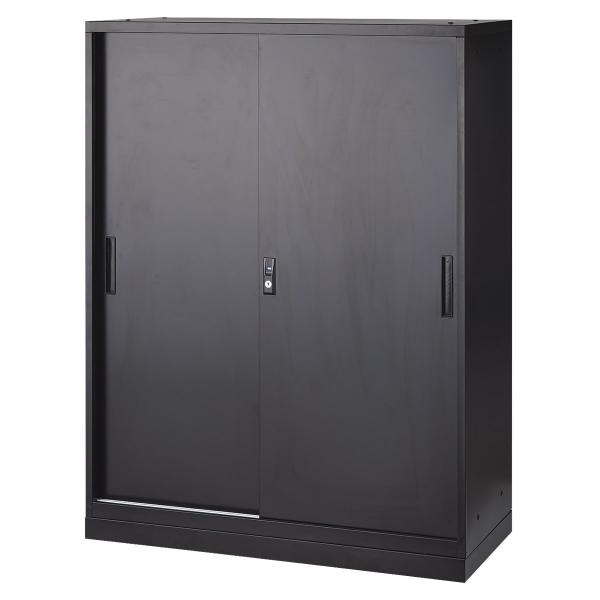 ID 554498　ニトリ　9K　２０２２年製　NTR90BK ニトリ（NITORI） スチール書庫(引違い NT-A4 ベース付き BK) : ニトリ