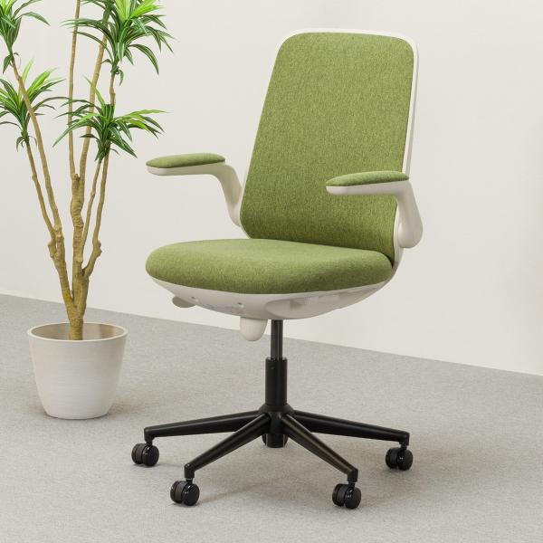 ニトリ オフィスチェア ワークチェア デスクチェア(MS7006AU 肘付き GR