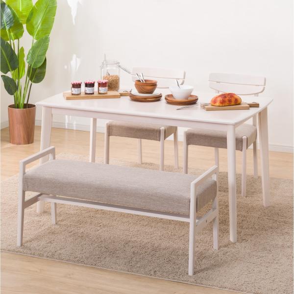 ニトリ（NITORI） 幅135 ダイニングテーブル4点セット（DTアルナス