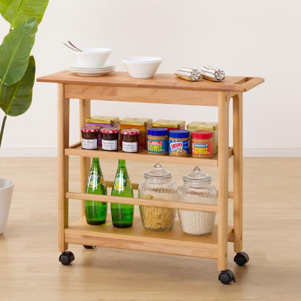 ニトリ　ワゴン（アルナスDF 80 LBR） ニトリ（NITORI） ワゴン(アルナスDF 80 LBR) キッチンワゴン キッチン