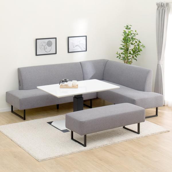 ニトリ（NITORI） リビングダイニングセット4点セット(LC004 120 WH/左