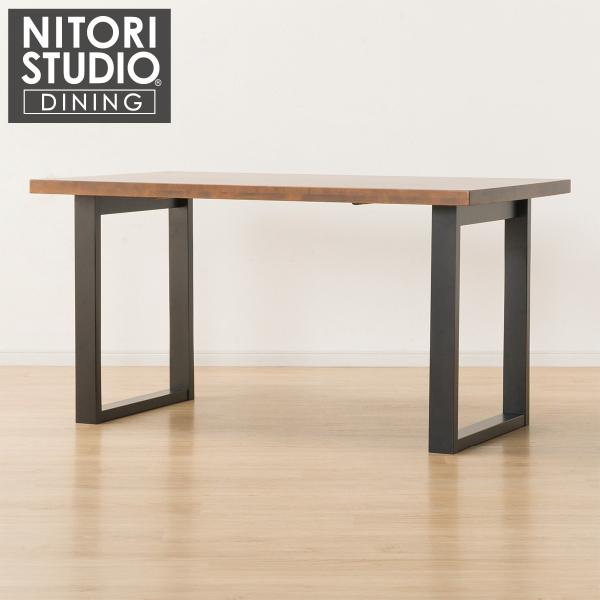ニトリ　Nコレクション　ダイニングテーブル　135㎝ ニトリ 幅135 ダイニングテーブル(NコレクションT-06U 135MBR/BK