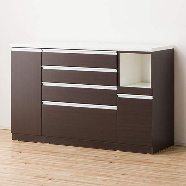 ニトリ（NITORI） キッチンカウンター(レジューム150QH-R DBR