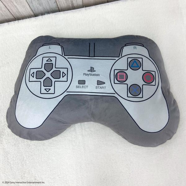プレイステーション　コントローラー型　ダイカットクッション　グレー　新品 ニトリ PlayStation ダイカットクッション ライトグレー