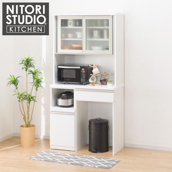 ニトリ 幅100cm キッチンボード(リガーレ100KBハイタイプ WH ニトリ 幅100cm キッチンボード(リガーレ100KBハイタイプ WH