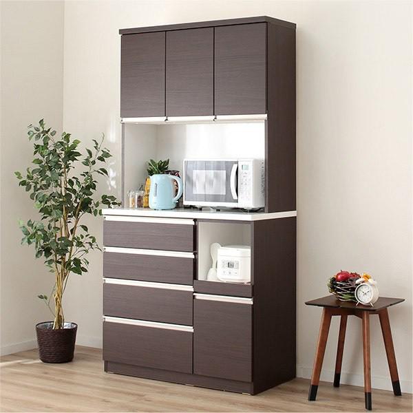 ニトリ 5年保証 完成品 配送員設置 食器棚 ダリア 70d Wh