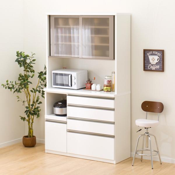 ニトリ（NITORI） 幅120cm キッチンボード(ラピス 120 ホワイト