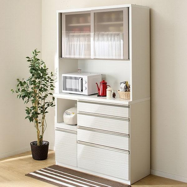 ニトリ（NITORI） 幅120cm キッチンボード(ラピス 120 スノーウッド