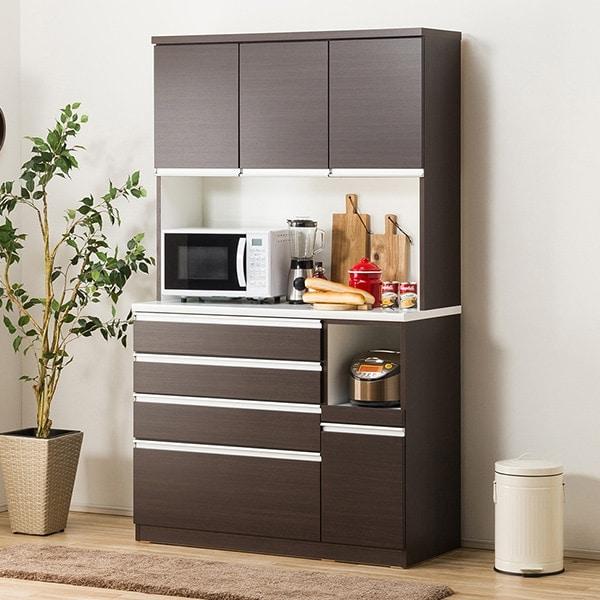 ニトリ 食器棚 レジューム 幅120cm 楽天市場】[幅120cm] キッチンボード ( レジューム120-2AG-S WH