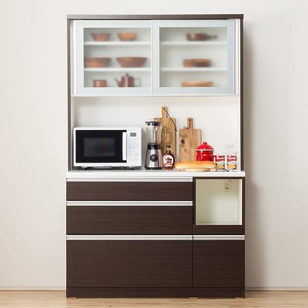 ニトリ キッチンボード RESUME 幅120 食器棚 キッチン収納 ハイタイプ