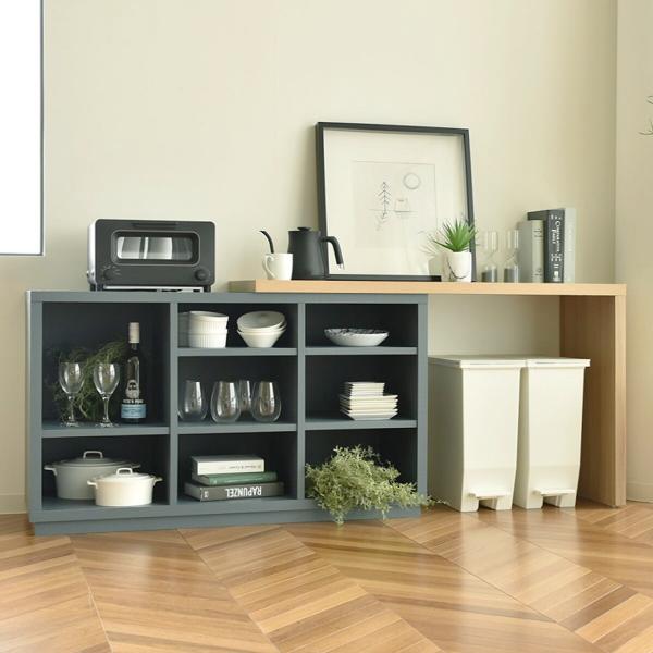 ニトリ 伸縮式シェルフデスク (GR) : ニトリ Yahoo!店 - 通販