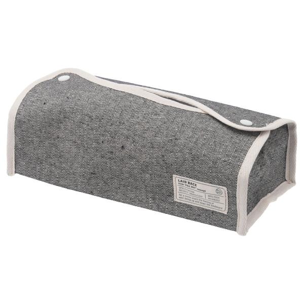 他サイト： ティッシュケース ヘリンボーン(ブラック) ニトリの商品画像