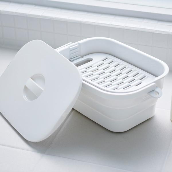 他サイト： 折りたためる つけ置き洗いバケツ(ホワイト) デコホーム ニトリの商品画像