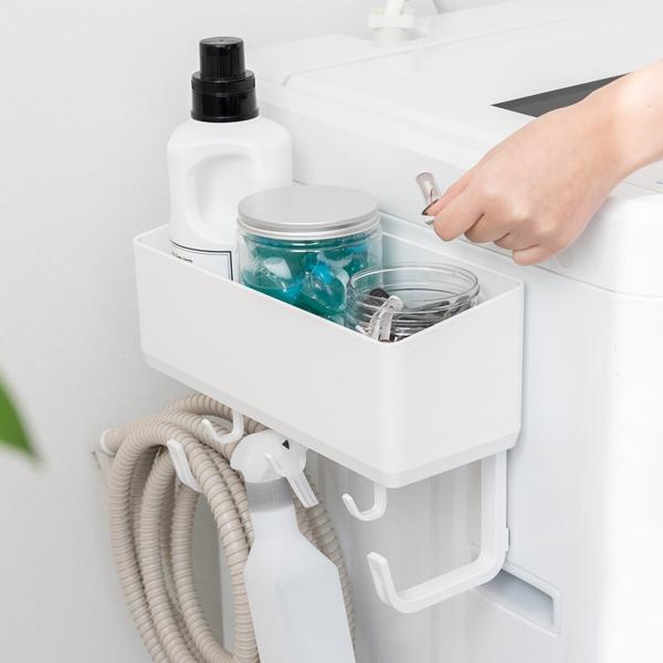 ■■ニトリ公式サイト■■洗剤や小物をすっきり収納。給水ホースの収納に便利なアーム付き（２個）。小物を掛けるのに便利な取り外し可能なフック付き（３個）。一部地域を除き、お時間指定が可能な商品です。こちらの画面上にて、配達時間を指定しカートにお...