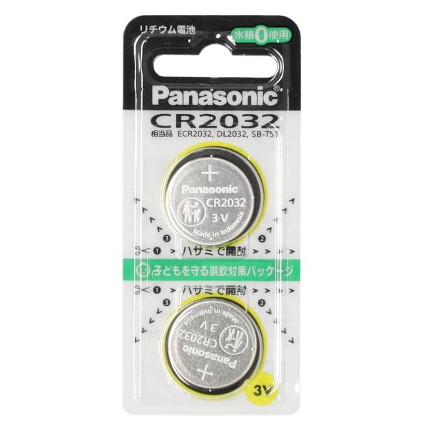 リチウムイオンボタン電池CR 2032 定価税込330円パナソニック製 概要 コイン形リチウム電池 CR2032 CR2032 | 電池・モバイル