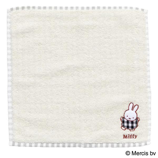 ニトリ（NITORI） ミッフィーワッペンタオルハンカチ(GYギンガム