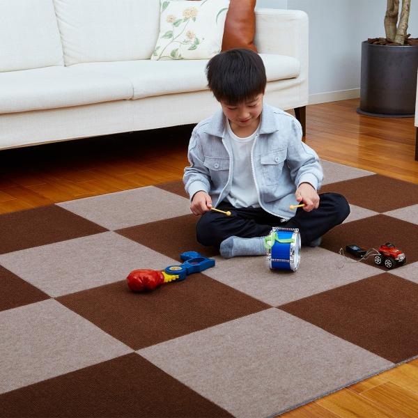 ニトリ　防音吸着ぴたパネルマット 40×40cm 24枚 ブラウン ニトリ 防音吸着ぴたパネルマット 40×40cm 24枚 ブラウン nitori