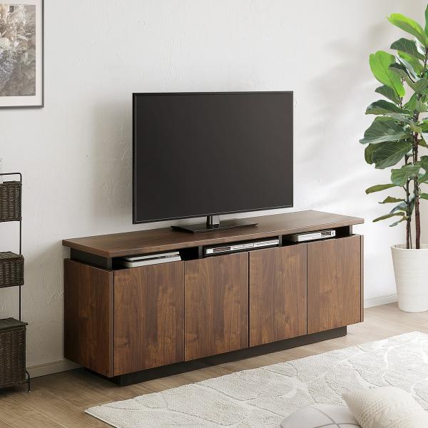 ニトリ シンプルデザインのミドルテレビボード(幅152cm 木目BR ニトリ シンプルデザインのミドルテレビボード(幅152cm 木目BR