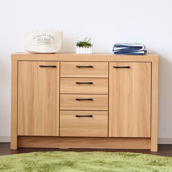 ニトリ（NITORI） オーク柄サイドボード (幅119.5cm NA) : ニトリ