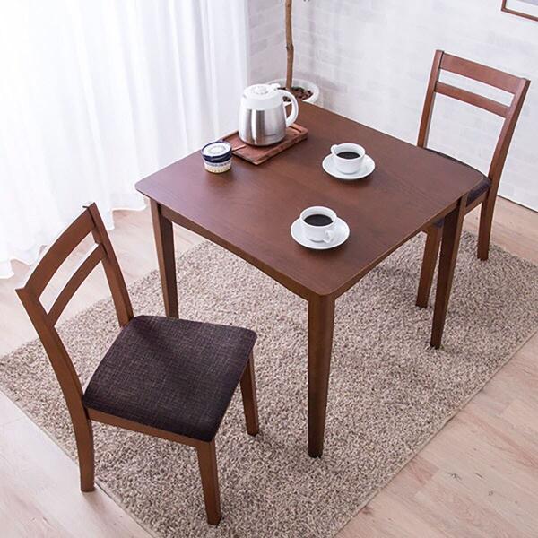 ダイニングテーブル3点セット (DT CLS 75×75cm DBR/DC PRT DBR) ニトリ
