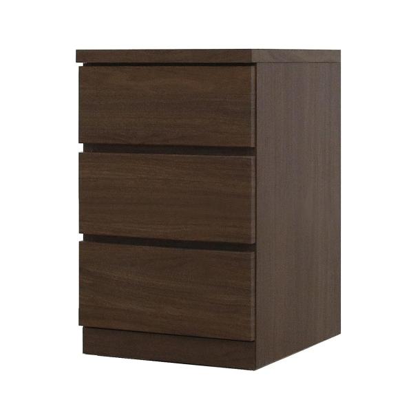 ニトリ（NITORI） 選べるチェスト40 3段 奥行44 ウォールナット タンス