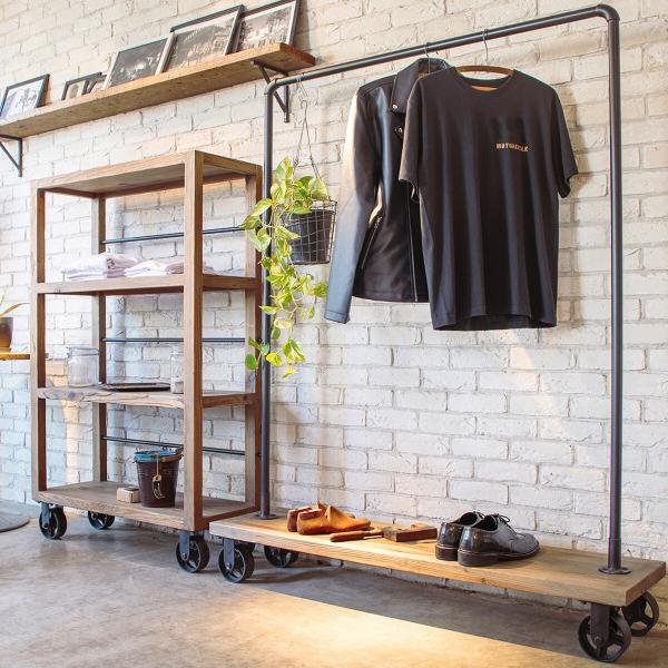 インダストリアルブランチ レザーポールハンガー-001 コートハンガー 日本製 Amazon｜山崎実業(Yamazaki) ポールハンガー ブランチ ブラウン